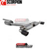 Demi-ligne d'échappement inox pour VW Scirocco R - SVW041CF - Scorpion