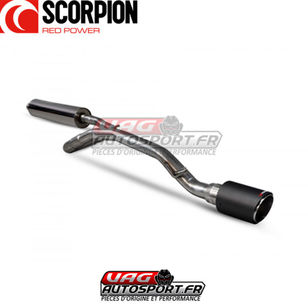 Demi-ligne d'échappement inox pour VW UP! GTi (sans FAP) - SVW059CF - Scorpion