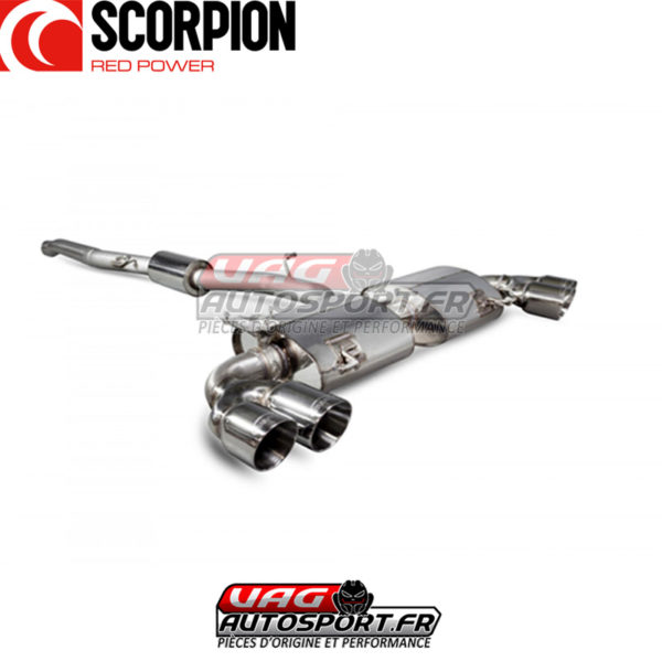 Demi-ligne / Cat-back Scorpion en Inox pour AUDI S1 2.0 TFSi Quattro - SAU045D - Scorpion