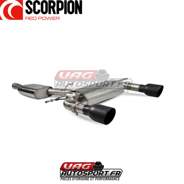 Cat-back avec intermédiaire et avec valves AUDI TT MK3 (8S) 2.0 TSI EA888 GEN3 - Quattro - SAU085C - Scorpion