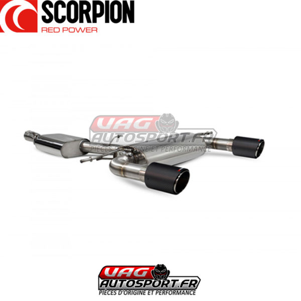 Cat-back avec intermédiaire sans valves AUDI TT MK3 (8S) QUATTRO - 2.0 TSI EA888.3 - SAU086CF - Scorpion – Image 2