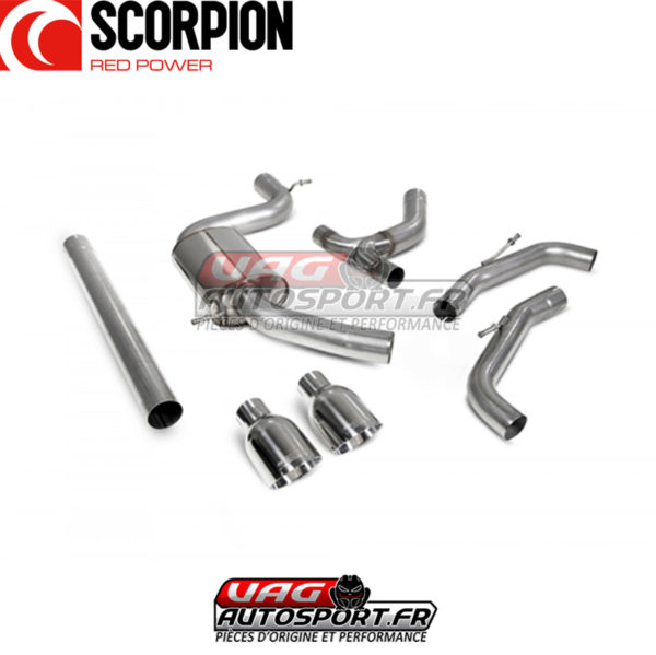 Demi-ligne d'échappement en inox VW Golf 8 GTI - SVWS064D - Scorpion – Image 4