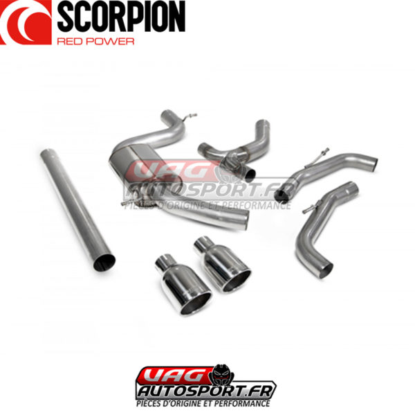 Demi-ligne d'échappement inox pour VW Golf GTI MK8 2.0 TSI EA888 GEN4 - SVWS064 - Scorpion – Image 4