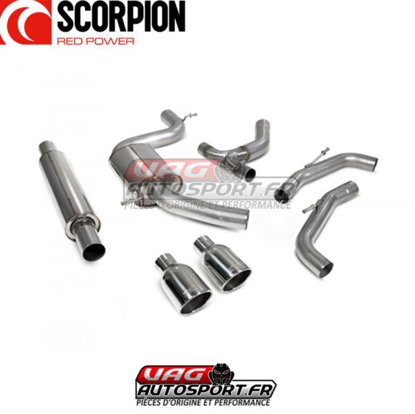 Demi-ligne d'échappement inox pour VW Golf GTI MK8 - SVW064 - Scorpion – Image 4