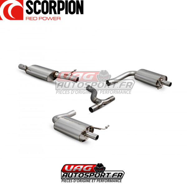 Demi-ligne d'échappement inox (après cata) - VW Golf MK7 R Break - SVW053 - Scorpion – Image 4
