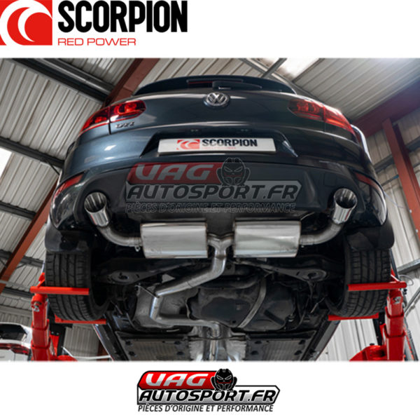 Cat-back Scorpion sans silencieux intermédiaire pour VOLKSWAGEN Golf 6 Gti 2.0 Tsi 211cv - SVWS036 – Image 5