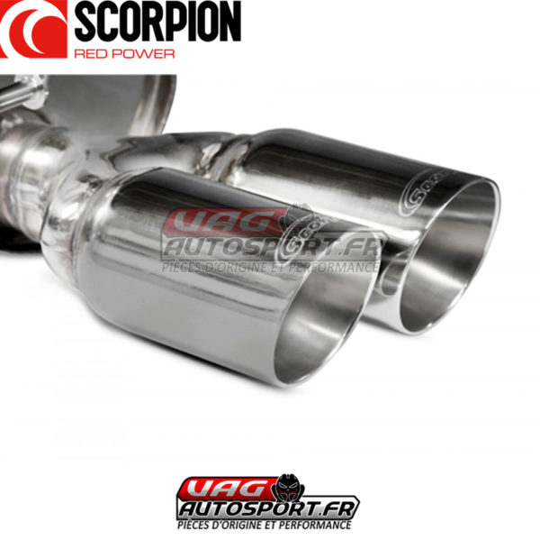 Cat-back sans silencieux intermédiaire avec sorties polies pour VW Polo Gti 1.8 TSI 6C 192cv - SVWS051 - Scorpion – Image 5