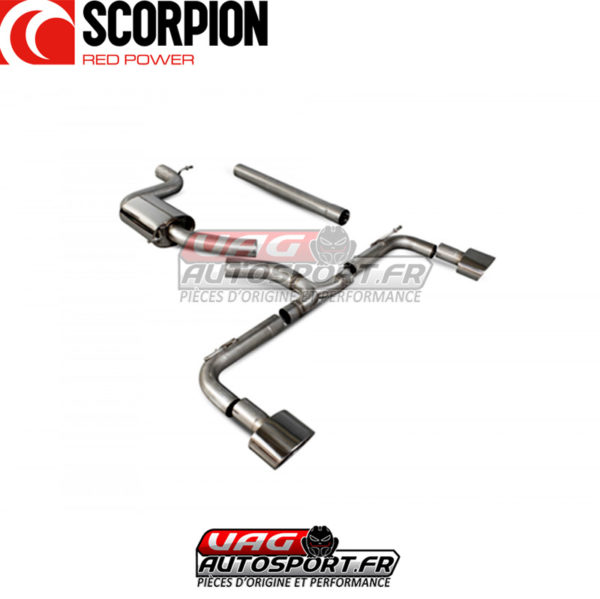 Cat-back d'échappement inox pour SEAT Leon Cupra 2.0 TSI 280/290/300cv - SSTS011 - Scorpion – Image 5