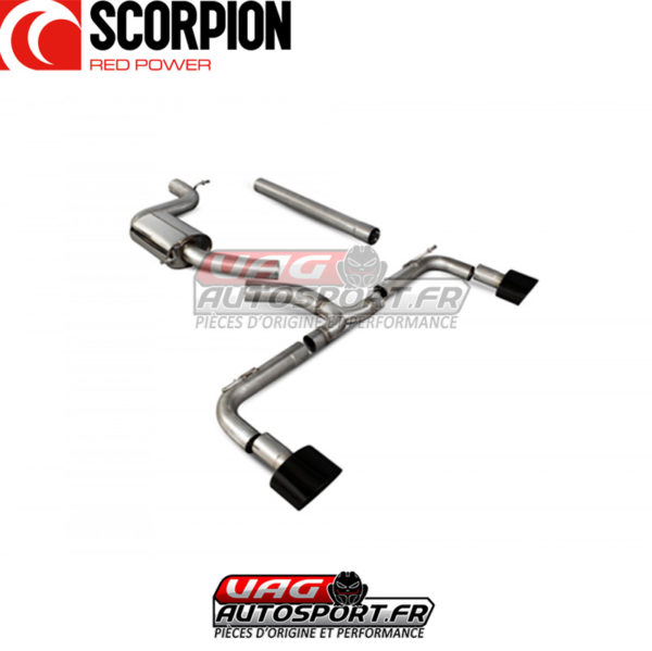Cat-back sans silencieux intermédiaire Scorpion pour SEAT Leon Cupra - 2.0 TSI EA888 GEN3 280/290/300cv - SSTS011C – Image 5