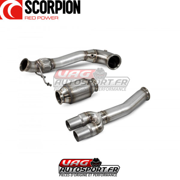 Downpipe + Catasport pour Audi RS3 8V Facelift / TTRS MK3 - 2.5 TFSI EVO - SAUX079 - Scorpion – Image 3