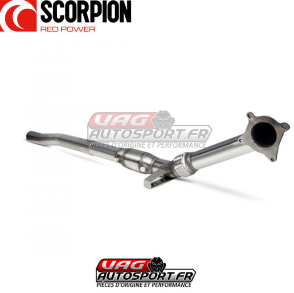Downpipe avec Cata sport pour AUDI S3 8P Quattro & VW GOLF 6R 4 Motion - 2.0 TFSI EA113 - SAUX074 - Scorpion – Image 2