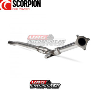 Downpipe avec Cata sport pour AUDI S3 8P Quattro & VW GOLF 6R 4 Motion - 2.0 TFSI EA113 - SAUX074 - Scorpion