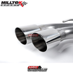 Ligne après downpipe - Avec silencieux intermédiaire - Look Origine - Sorties Twin GT90 - Audi Coupe UR quattro 10v Turbo (1981 - 1989) - MCXAU101 - Milltek