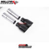 Demi-ligne (CatBack) - Sans silencieux intermédiaire - Sans Valve sur le silencieux Arrière - Sorties Quad Cerakote Black - Audi S3 2.0 TFSI Quattro Saloon / Cabrio 8V/8V.2 - (Sans FAP) - SSXAU541 - Milltek – Image 4