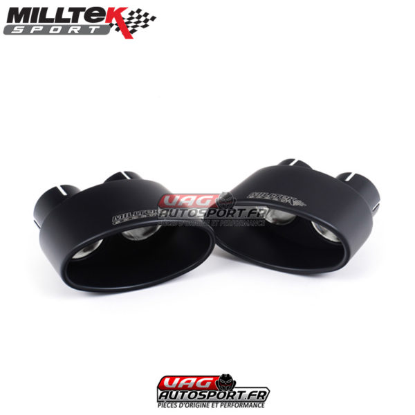 Demi-ligne (Cat-Back) Sorties Ovales Black - Audi RS4 B9 2.9 V6 Turbo Avant - (Sans FAP) - (2018) - SSXAU750 - Milltek – Image 4