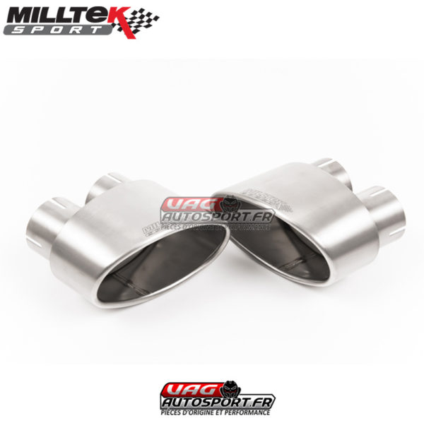 Demi-ligne (Cat-Back) Sorties Ovales Titane - Audi RS4 B9 2.9 V6 Turbo Avant - (Sans FAP) - (2018) - SSXAU805 - Milltek – Image 4