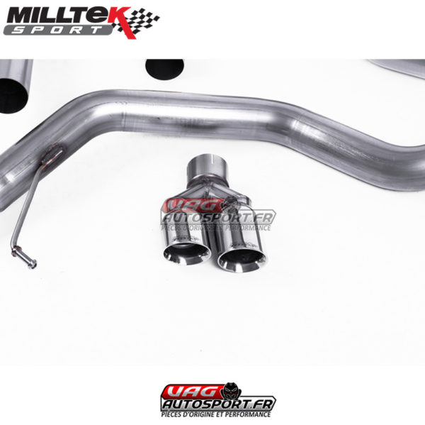 Ligne Complète - Avec Catalyseur Hi-Flow Race 200 CPSI - Avec silencieux intermédiaire VW Jetta Mk6 GLI 2.0 TSI - (2011 - 2014) - SSXVW291 - Milltek – Image 8