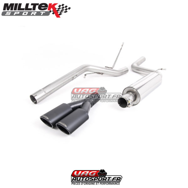 Ligne après filtre à particules - Sortie Twin Ovales - VW Caddy 2.0TDI 140cv 2WD (Manuelle et DSG) - Sauf Maxi - (2003+) - SSXVW300 - Milltek