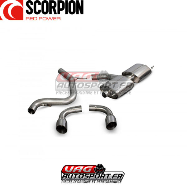 Ligne d'échappement inox après cata - AUDI TT Mk2 2.0 TFSI - SAUS032 - Scorpion – Image 4