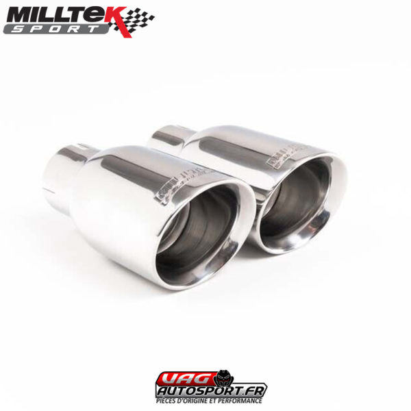 Demi-ligne (CatBack) - Sans silencieux intermédiaire - Audi S3 8P 2.0 TFSI Quattro - SSXAU123 - Milltek – Image 3