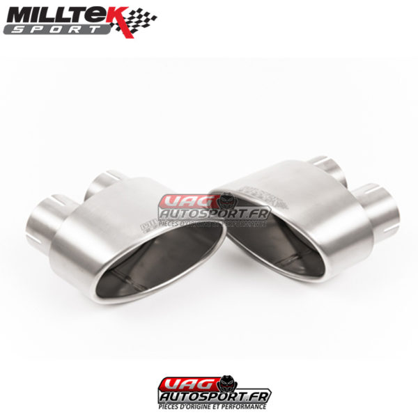 Demi-ligne (Cat-Back) Sorties Ovales Titane - Audi RS4 B9 2.9 V6 Turbo Avant - (Sans FAP) - (2018) - SSXAU805 - Milltek – Image 2
