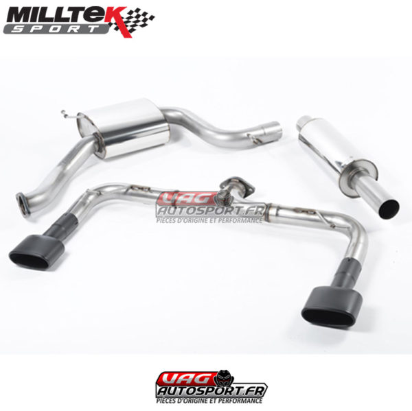 Demi-ligne (CatBack) - Avec silencieux intermédiaire - Sans silencieux Arrière Seat Leon Cupra 280 2.0 TSI 280 / 290 cv - (Sans FAP) - SSXSE160 - Milltek – Image 2