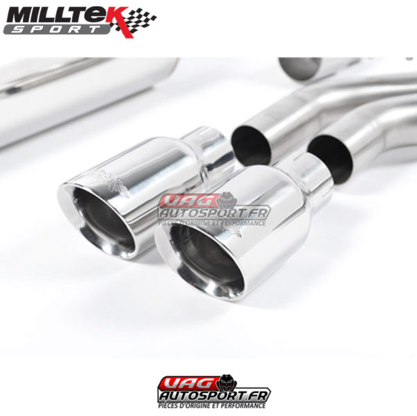 Demi-ligne (CatBack) - Avec silencieux intermédiaire - Homologuée CE VW Golf MK7 GTD 2.0 TDI 185cv - (2013+) - SSXVW241 - Milltek – Image 2