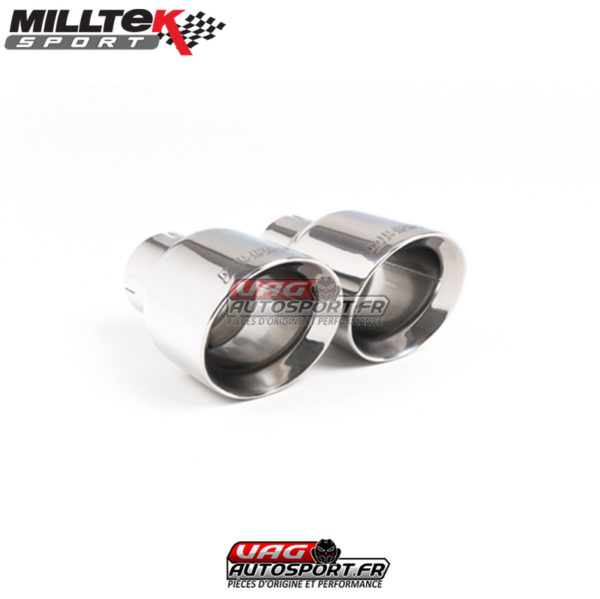 Demi-ligne (Cat-Back) Sorties Dual GT100 - VW Golf MK7.5 GTi (Modeles Performance Pack) - (Sans FAP) - SSXVW497 - Milltek – Image 2
