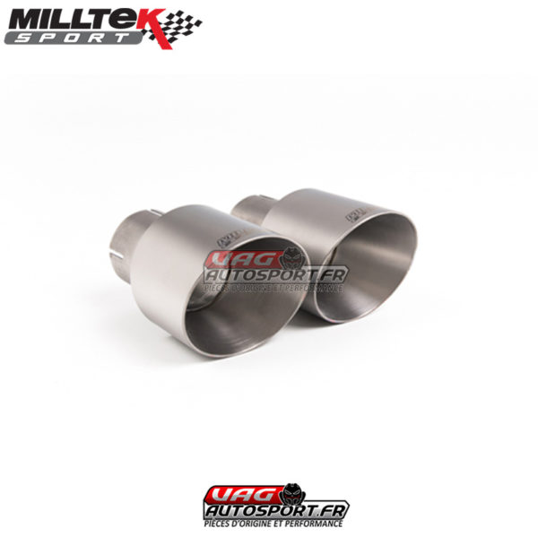 Demi-ligne (Cat-Back) Sorties Dual GT100 Titane - VW Golf MK7.5 GTi (Modeles Performance Pack) - (Sans FAP) - SSXVW498 - Milltek – Image 2