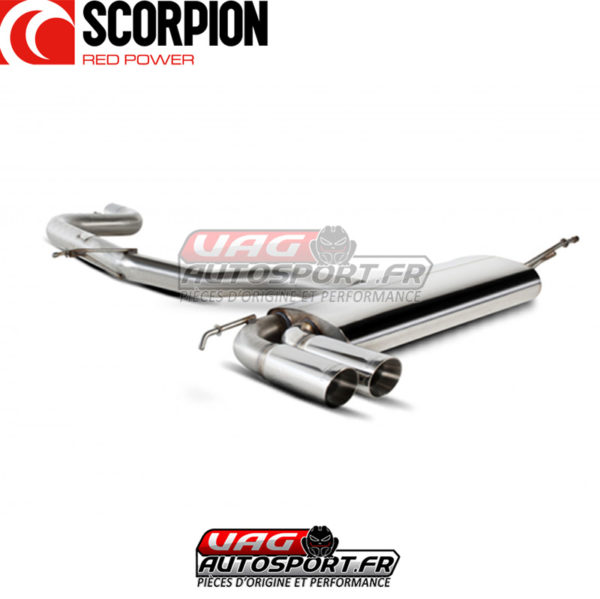 Cat-back sans silencieux intermédiaire pour SEAT Leon II (1P) - SSTS008 - Scorpion – Image 2