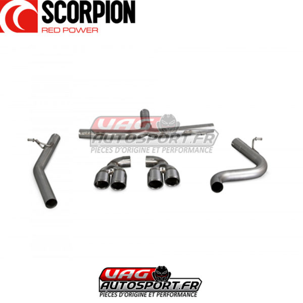 Cat-back pour AUDI TT Mk2 2.0 TDI Quattro (Sauf Cabriolet) - SAU025M - Scorpion – Image 4
