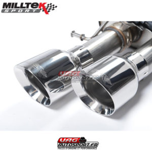 Demi-ligne (CatBack) - Avec silencieux intermédiaire Audi S8 D4 4.0 TFSI - SSXAU465 - Milltek