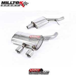 Demi-ligne (CatBack) - Avec silencieux intermédiaire - Sorties Dual GT100 - VW Golf MK5 R32 3.2 V6 - (2005 - 2009) - SSXVW134 - Milltek