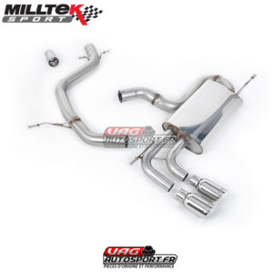 Demi-ligne (CatBack) - Sans silencieux intermédiaire VW Golf Mk6 GT 1.4 TSI 160cv - (2009 - 2013) - SSXVW195 - Milltek