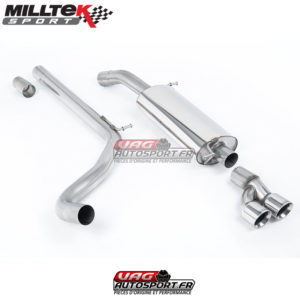 Demi-ligne (CatBack) - Sans silencieux intermédiaire VW Polo R WRC - (2013 - 2014) - SSXVW263 - Milltek