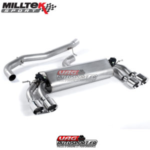 Demi-ligne (CatBack) - Sans silencieux intermédiaire VW Golf MK7 R 2.0 TSI EA888.3 300cv - SSXVW403 - Milltek