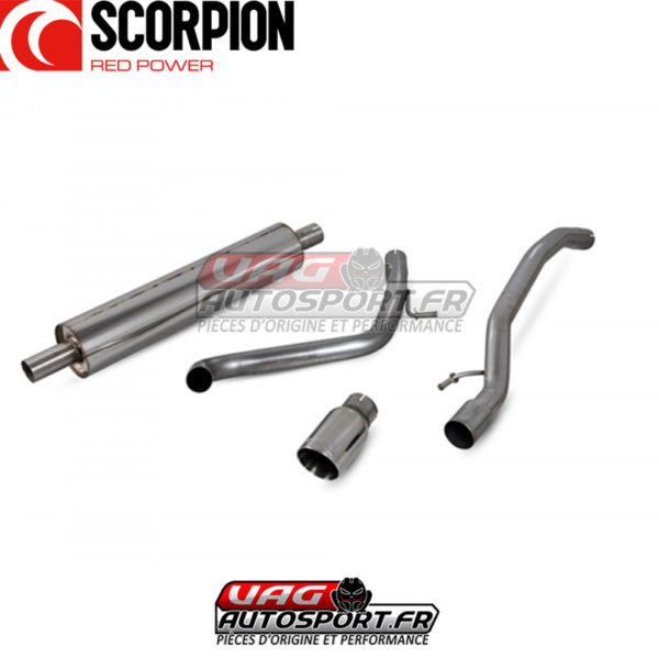Catback avec silencieux intermédiaire UP Gti sans FAP - SVW059 - Scorpion – Image 3