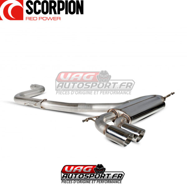 Demi-ligne / Cat-back (sans intermédiaire) VW Golf 5 Gti - SVWS042 - Scorpion