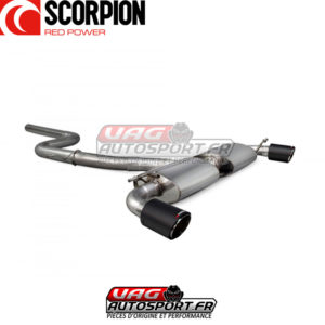 Demi-ligne avec sorties carbone pour VW Scirocco R - 2.0 TFSI EA113 265cv - SVWS041CF - Scorpion