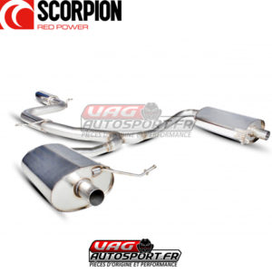 Cat-back avec silencieux intermédiaire Scorpion pour SKODA Octavia 5E vRS 2.0 TSi - SSK003 - Scorpion