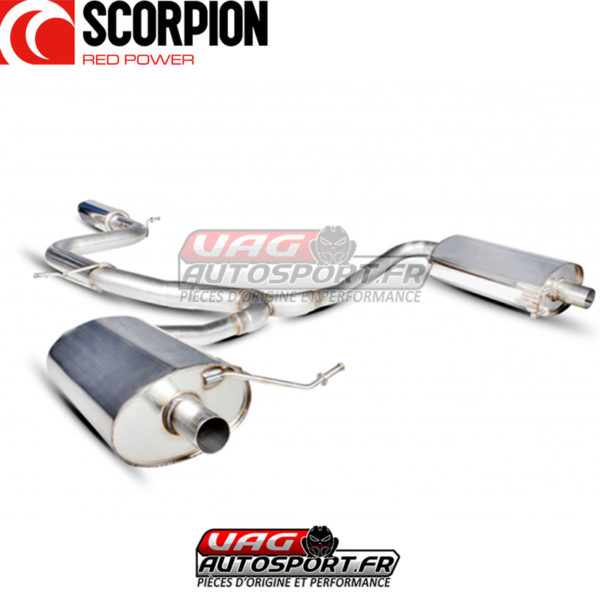 Cat-back avec silencieux intermédiaire Scorpion pour SKODA Octavia 5E vRS 2.0 TSi - SSK003 - Scorpion