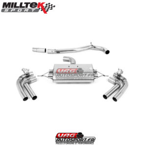 Ligne après FAP - Sans silencieux intermédiaire - Avec Valves - Sorties Quad Jet-100 Carbone - Seat Cupra Formentor 2.0TFSI 4Drive 310cv (FAP) (2021+) - SSXSE256 - Milltek