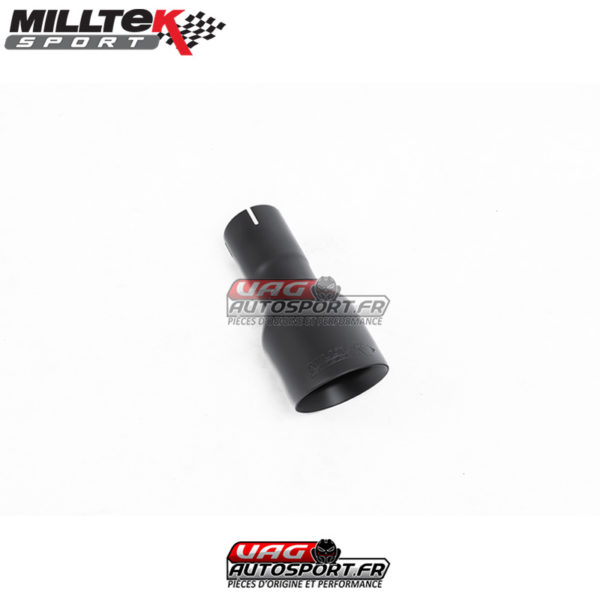 Ligne après filtre à particules - Sans silencieux intermédiaire - Ligne Race 76 mm - Look MK6 GTI - Necessite Valance GTI - Sorties GT100 Black - VW Golf Mk6 GT 2.0 TDI 170cv - (2009 - 2014) - SSXVW189 - Milltek – Image 7