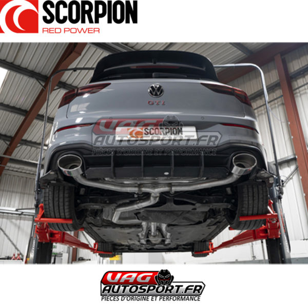Demi-ligne après  FAP sans intermédiaire "Predator" - VW  Golf 8 GTI Clubsport - SVWS070 - Scorpion – Image 5