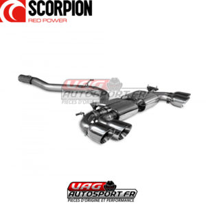 Demi-ligne / Cat-back apres FAP valvee sans intermediaire - Audi S3 8Y Sportback 2.0 TSI EA888.4 (2020 2022) - SAUS093 - Scorpion
