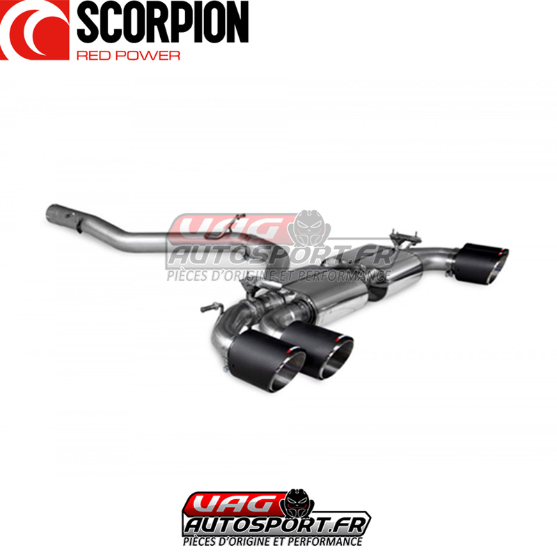 Demi-ligne / Cat-back apres FAP et valves – Audi S3 8Y Sportback (2020 2022) – SAUS093CF – Scorpion