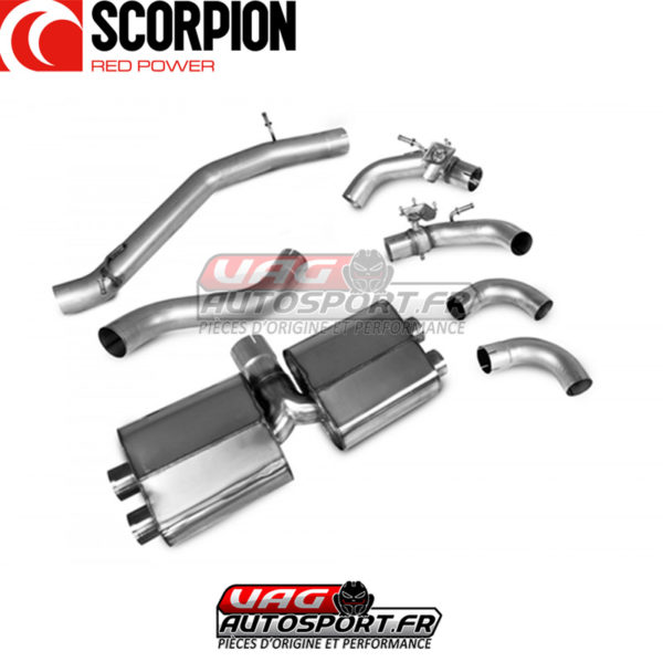 Demi-ligne / Cat-back apres FAP et valves - Audi S3 8Y Sportback (2020 2022) - SAUS093CF - Scorpion – Image 5