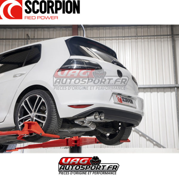 Demi-ligne / Cat-back - Volkswagen Golf 7 GTD 2.0 TDI (2013 2017) - SVWS067 - Scorpion – Image 6