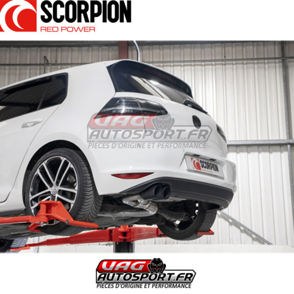 Demi-ligne / Cat-back - Volkswagen Golf MK7 GTD 2.0 TDI (2013 2017) - SVWS067C - Scorpion – Image 6