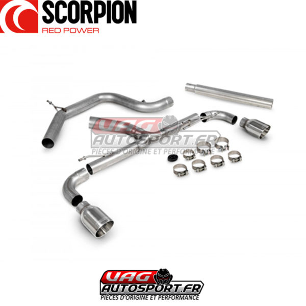 Demi-ligne d'échappement sans intermédiaire Predator - VW Scirocco R (2009 2017) - SVWS072 - Scorpion – Image 2